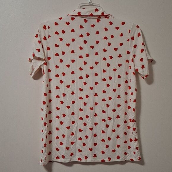 Skims Limited Addition Ruby and Marble Heart Sleep Top Size Small Womens NWT - Picture 7 of 7